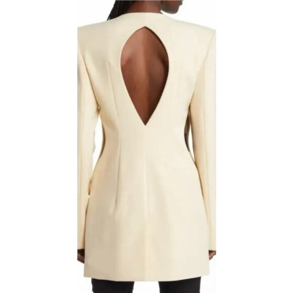 Head of State New Women's Lola Back Cutout Blazer Jacket Size Small Made in USA - Picture 1 of 11